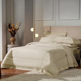 Edredom com Renda King Bordare Appel Amendoa Edredom com Renda King Bordare Appel Amendoa