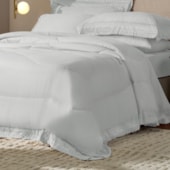Edredom com Renda Queen Bordare Appel Branco