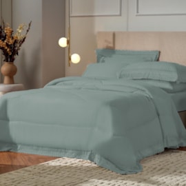 Edredom com Renda Queen Bordare Appel Orvalho Edredom com Renda Queen Bordare Appel Orvalho