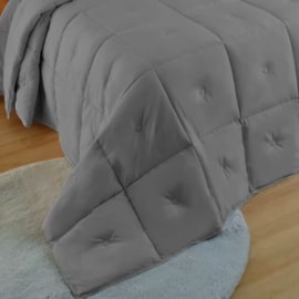 Edredom King Appel Toque de Pluma Diamond Dobby Cinza Mirage Edredom King Appel Toque de Pluma Diamond Dobby Cinza Mirage