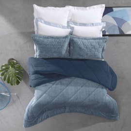 Edredom Queen Altenburg Blend Navy Blue Edredom Queen Altenburg Blend Navy Blue
