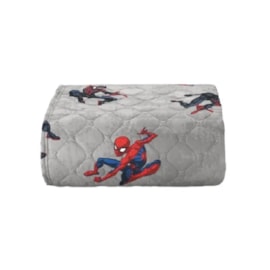 Edredom Solteiro 100% Poliéster Disney Hedrons Spider Man Rotativo 160x240