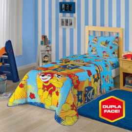 Edredom Solteiro Infantil Dupla-Face Microfibra Patrulha Canina Heróis Lepper Edredom Solteiro Infantil Dupla-Face Microfibra Patrulha Canina Heróis Lepper