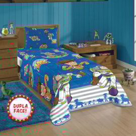 Edredom Solteiro Infantil Dupla-Face Microfibra Toy Story Lepper Edredom Solteiro Infantil Dupla-Face Microfibra Toy Story Lepper