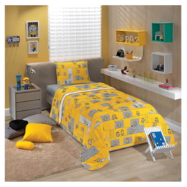 Edredom Solteiro Infantil Lepper Minions Edredom Solteiro Infantil Lepper Minions