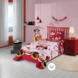 Edredom Solteiro Infantil Minnie Microfibra Lepper Edredom Solteiro Infantil Minnie Microfibra Lepper