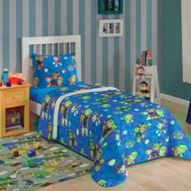 Edredom Solteiro Infantil Patrulha Canina II Microfibra Lepper Edredom Solteiro Infantil Patrulha Canina II Microfibra Lepper