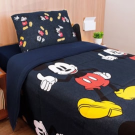 Edredom Solteiro Portallar Malha Mickey Mouse Edredom Solteiro Portallar Malha Mickey Mouse