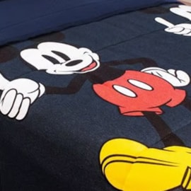 Edredom Solteiro Portallar Malha Mickey Mouse Edredom Solteiro Portallar Malha Mickey Mouse