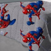 Edredom Solteiro Portallar Malha Spider-Man