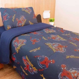 Edredom Solteiro Portallar Malha Spider-Man Aventura Edredom Solteiro Portallar Malha Spider-Man Aventura