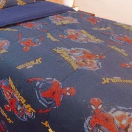 Edredom Solteiro Portallar Malha Spider-Man Aventura Edredom Solteiro Portallar Malha Spider-Man Aventura