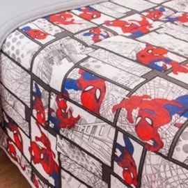 Edredom Solteiro Portallar Malha Spider-Man Quadrinhos Edredom Solteiro Portallar Malha Spider-Man Quadrinhos