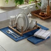 Escorredor de Louça de Microfibra Jolitex Deluxe Azul