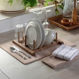 Escorredor de Louça de Microfibra Jolitex Deluxe Bege