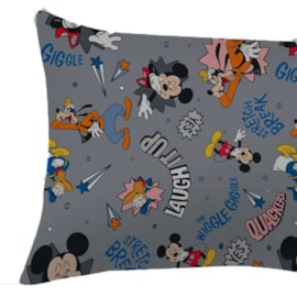 Fronha Avulsa Portallar Mickey Alegre Cinza Fronha Avulsa Portallar Mickey Alegre Cinza