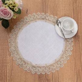 Jogo Americano Argivai Indonésia Ouro 38cm Redondo 2 Peças Jogo Americano Argivai Indonésia Ouro 38cm Redondo 2 Peças