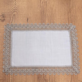 Jogo Americano Argivai Indonésia Prata 35cm x 50cm 2 Peças Jogo Americano Argivai Indonésia Prata 35cm x 50cm 2 Peças