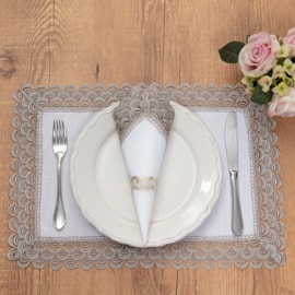 Jogo Americano Argivai Indonésia Prata 35cm x 50cm 2 Peças Jogo Americano Argivai Indonésia Prata 35cm x 50cm 2 Peças