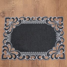 Jogo Americano Argivai Rechilie Grafite 35cm x 50cm 2 Peças Jogo Americano Argivai Rechilie Grafite 35cm x 50cm 2 Peças