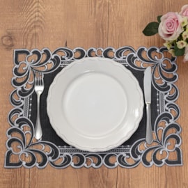 Jogo Americano Argivai Rechilie Grafite 35cm x 50cm 2 Peças Jogo Americano Argivai Rechilie Grafite 35cm x 50cm 2 Peças