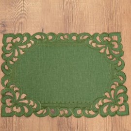 Jogo Americano Argivai Rechilie Musgo 35cm x 50cm 2 Peças Jogo Americano Argivai Rechilie Musgo 35cm x 50cm 2 Peças