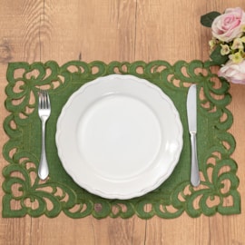 Jogo Americano Argivai Rechilie Musgo 35cm x 50cm 2 Peças Jogo Americano Argivai Rechilie Musgo 35cm x 50cm 2 Peças