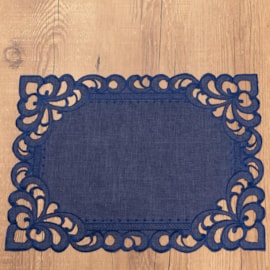 Jogo Americano Argivai Rechilie Navy 35cm x 50cm 2 Peças Jogo Americano Argivai Rechilie Navy 35cm x 50cm 2 Peças