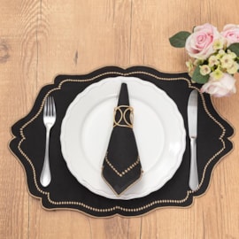 Jogo Americano Argivai Vintage Dark 35cm x 50cm 4 Peças Jogo Americano Argivai Vintage Dark 35cm x 50cm 4 Peças