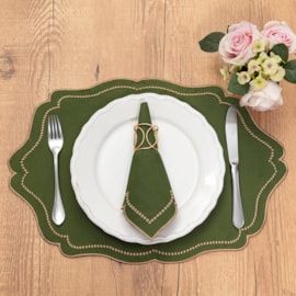 Jogo Americano Argivai Vintage Musgo 35cm x 50cm 4 Peças Jogo Americano Argivai Vintage Musgo 35cm x 50cm 4 Peças