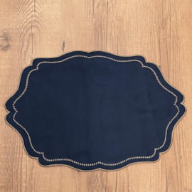 Jogo Americano Argivai Vintage Navy 35cm x 50cm 4 Peças Jogo Americano Argivai Vintage Navy 35cm x 50cm 4 Peças