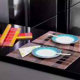 Jogo Americano Jolitex Bambu 4 Peças Preto Jogo Americano Jolitex Bambu 4 Peças Preto