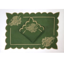 Jogo Americano Primor Bells 35cm x 50cm Argivai Musgo 4 peças Jogo Americano Primor Bells 35cm x 50cm Argivai Musgo 4 peças