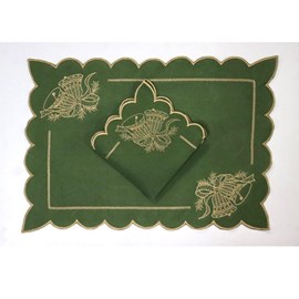 Jogo Americano Primor Bells 35cm x 50cm Argivai Musgo 4 peças Jogo Americano Primor Bells 35cm x 50cm Argivai Musgo 4 peças