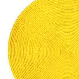 Jogo Americano Redondo Huvi Amarelo 2 Peças Jogo Americano Redondo Huvi Amarelo 2 Peças