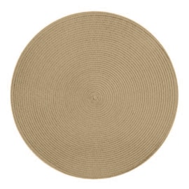 Jogo Americano Redondo Huvi Bege 2 Peças Jogo Americano Redondo Huvi Bege 2 Peças