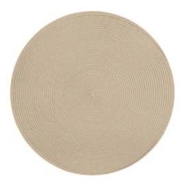 Jogo Americano Redondo Huvi Bege Claro 2 Peças Jogo Americano Redondo Huvi Bege Claro 2 Peças