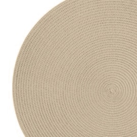 Jogo Americano Redondo Huvi Bege Claro 2 Peças Jogo Americano Redondo Huvi Bege Claro 2 Peças