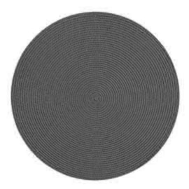 Jogo Americano Redondo Huvi Prata 2 Peças Jogo Americano Redondo Huvi Prata 2 Peças