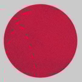 Jogo Americano Redondo Huvi Vermelho 2 Peças Jogo Americano Redondo Huvi Vermelho 2 Peças