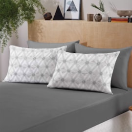 Jogo Cama Casal Atlântica Delicata Triangulos Jogo Cama Casal Atlântica Delicata Triangulos