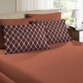 Jogo Cama Solteiro Portallar Orgânico/Telha- 2 peças Jogo Cama Solteiro Portallar Orgânico/Telha- 2 peças