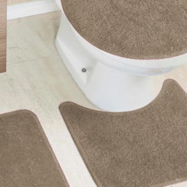 Jogo de Banheiro Belo Cotton Bege Miriam 3 Peças Jogo de Banheiro Belo Cotton Bege Miriam 3 Peças