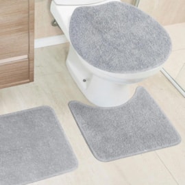 Jogo de Banheiro Belo Cotton Cinza Miriam 3 Peças Jogo de Banheiro Belo Cotton Cinza Miriam 3 Peças