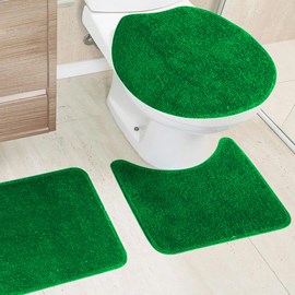 Jogo de Banheiro Belo Cotton Verde Miriam 3 Peças Jogo de Banheiro Belo Cotton Verde Miriam 3 Peças