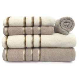 Jogo de Banho Appel Classic Pérola/ Camurça 5 peças Jogo de Banho Appel Classic Pérola/ Camurça 5 peças