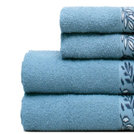 Jogo de Banho Appel Oliva 4pçs Azul Star (2 Banho + 2 Rosto) Jogo de Banho Appel Oliva 4pçs Azul Star (2 Banho + 2 Rosto)