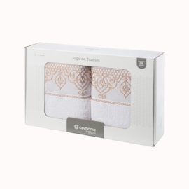 Jogo de Banho Barroca Branco Caviquioli 5 Peças Jogo de Banho Barroca Branco Caviquioli 5 Peças