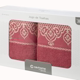 Jogo de Banho Barroca Magenta Caviquioli 5 Peças Jogo de Banho Barroca Magenta Caviquioli 5 Peças