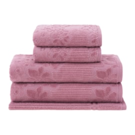 Jogo de Banho Lollipop Buddemeyer Rosè 5pçs (2 Toalhas de Banho + 2 Toalhas de Rosto e 1 Piso) Jogo de Banho Lollipop Buddemeyer Rosè 5pçs (2 Toalhas de Banho + 2 Toalhas de Rosto e 1 Piso)